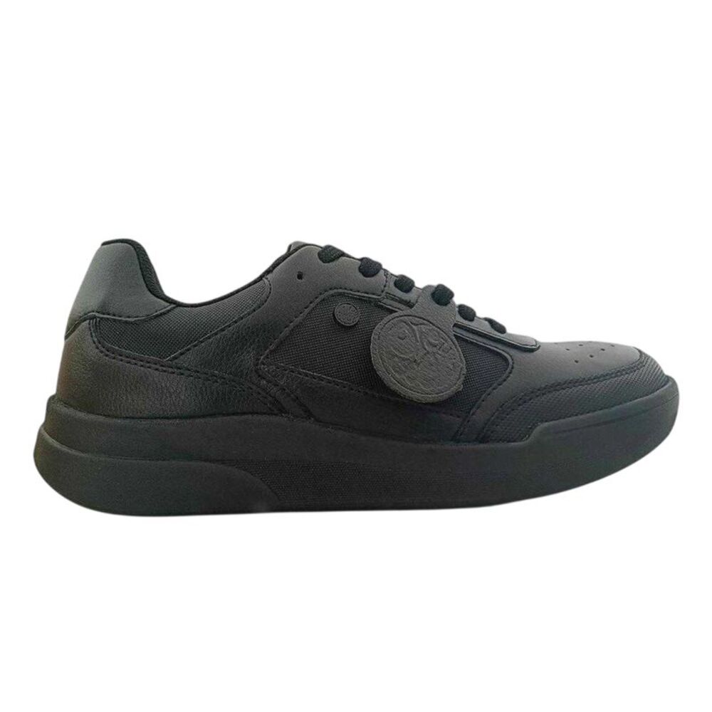 Pretty Green Childrens/Kids Moc Toe School Formal Shoes / Black